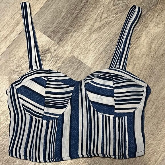 band of gypsies striped crop top size xs Y2K retro‎ - Picture 2 of 5